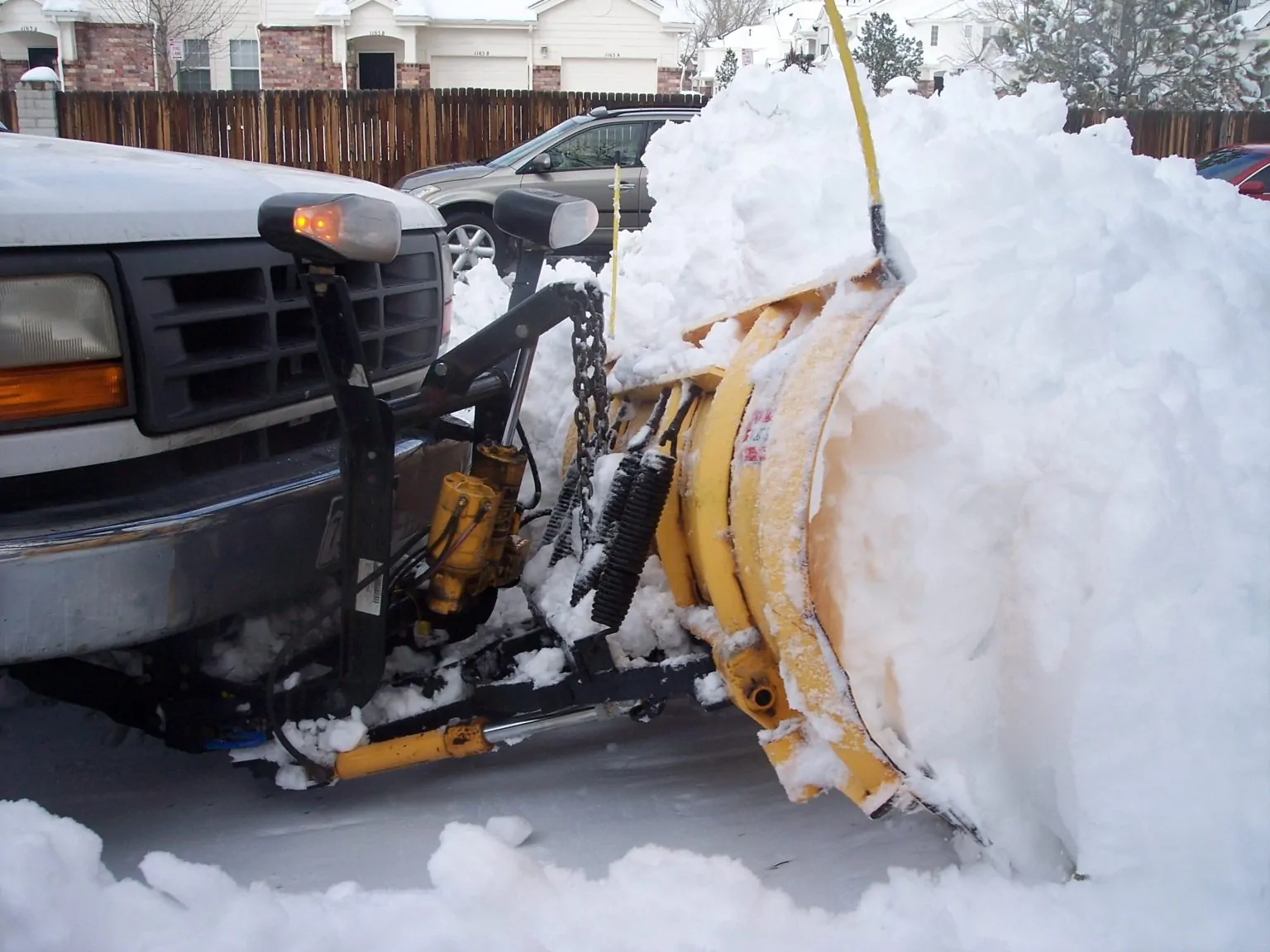 Commercial snow removal package display for business properties in Ontario